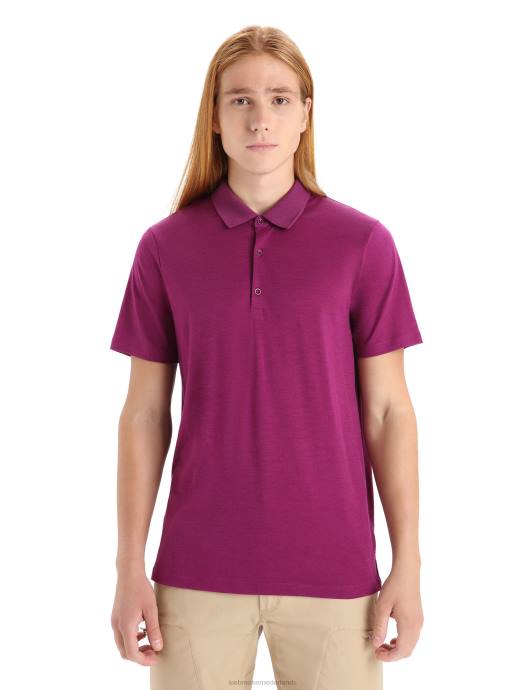 Icebreaker Heren Merino tech lite ii polo met korte mouwenga bes XXNJ42 kleding