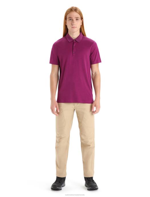 Icebreaker Heren Merino tech lite ii polo met korte mouwenga bes XXNJ42 kleding