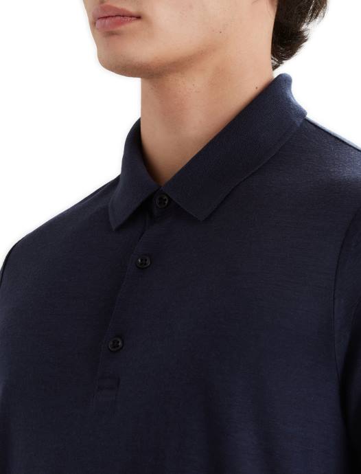 Icebreaker Heren Merino tech lite ii polo met korte mouwenmiddernacht marine XXNJ41 kleding