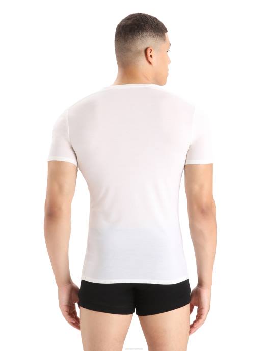 Icebreaker Heren merino anatomica T-shirt met korte mouwen en V-halssneeuw XXNJ124 kleding