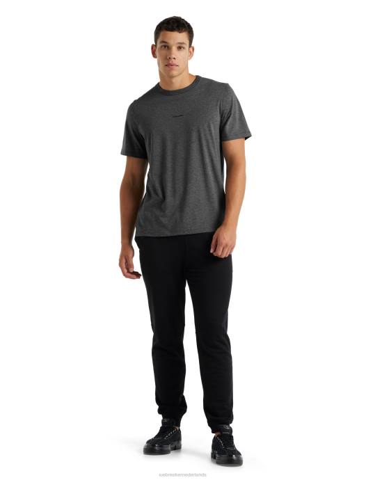 Icebreaker Heren merino centraal T-shirt met korte mouwengritsteen heide XXNJ493 kleding