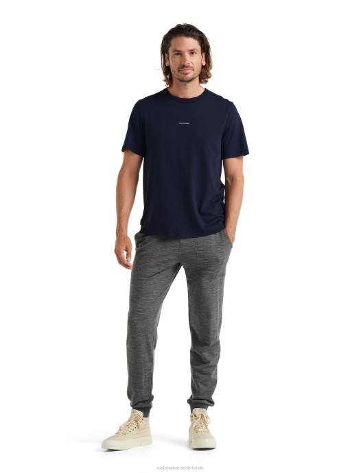 Icebreaker Heren merino centraal T-shirt met korte mouwenmiddernacht marine XXNJ494 kleding