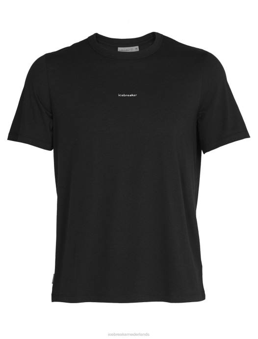 Icebreaker Heren merino centraal T-shirt met korte mouwenzwart XXNJ492 kleding