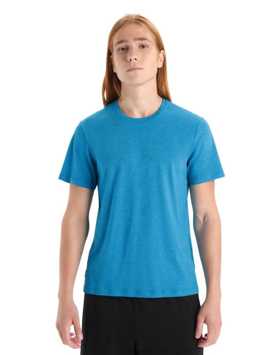 Icebreaker Heren merino centraal klassiek T-shirt met korte mouwengeo-blauw XXNJ50 kleding