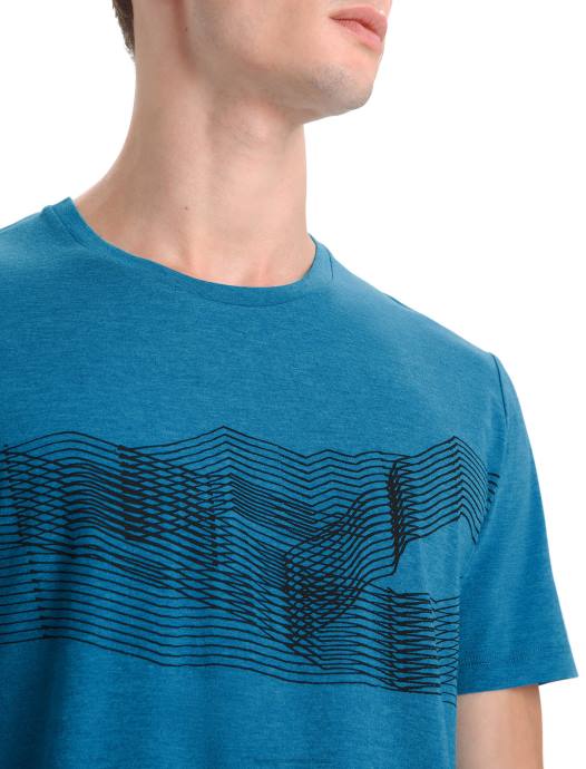 Icebreaker Heren merino centraal klassiek t-shirt met korte mouwen st antongeo-blauw XXNJ34 kleding