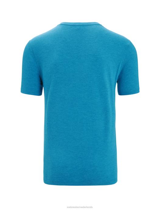 Icebreaker Heren merino centraal klassiek t-shirt met korte mouwen st antongeo-blauw XXNJ34 kleding