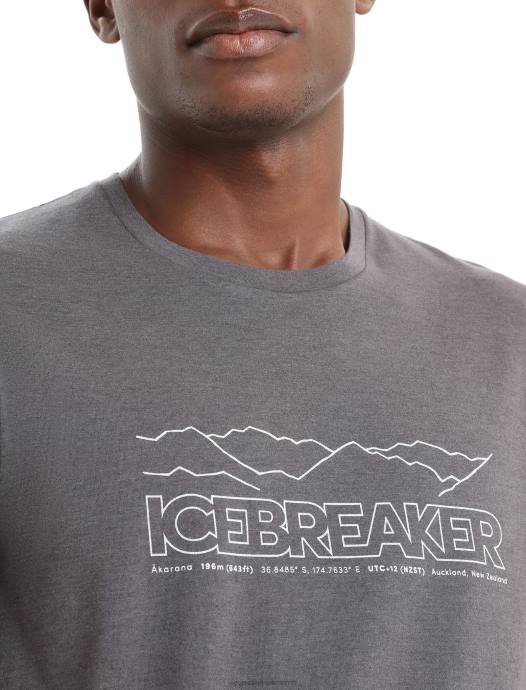 Icebreaker Heren merino centraal klassiek t-shirtverhaal met korte mouwenmoesson XXNJ53 kleding