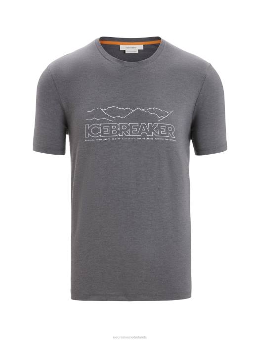 Icebreaker Heren merino centraal klassiek t-shirtverhaal met korte mouwenmoesson XXNJ53 kleding