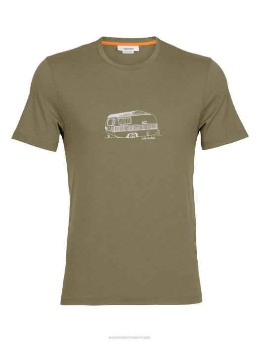 Icebreaker Heren merino central klassiek T-shirt met korte mouwen caravanladen XXNJ355 kleding