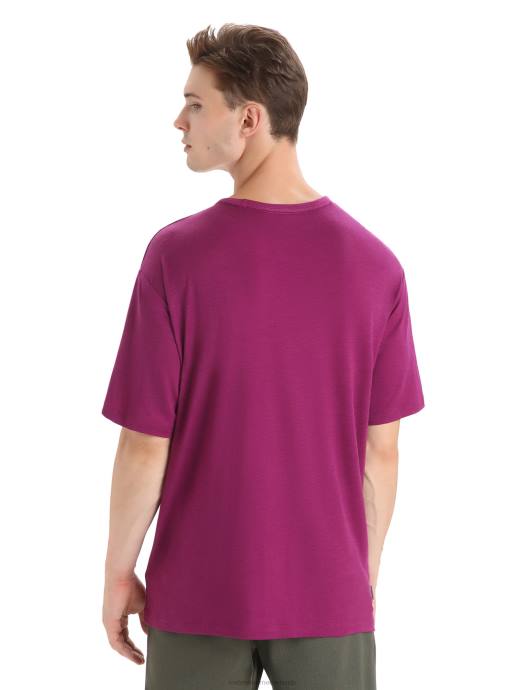 Icebreaker Heren merino graanschuur T-shirt met korte mouwen en zakga bes XXNJ17 kleding