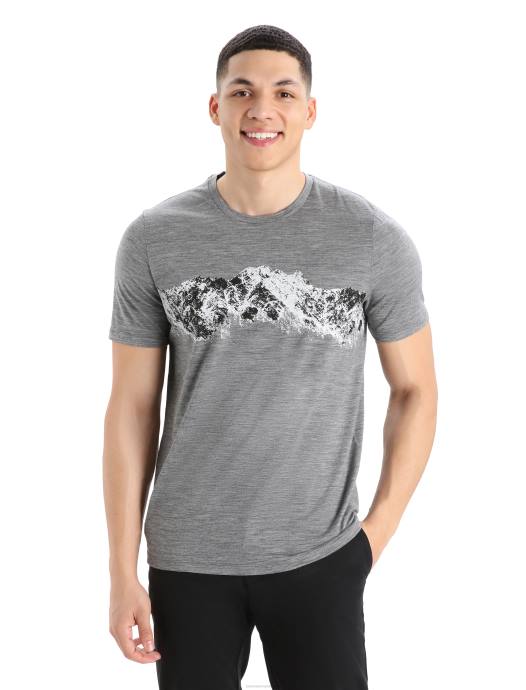 Icebreaker Heren merino tech lite ii T-shirt met korte mouwen opmerkelijk assortimentgritsteen heide XXNJ412 kleding