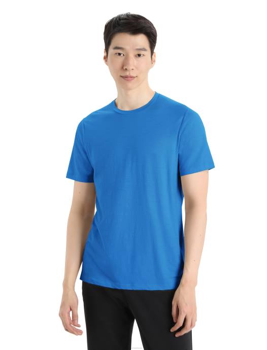 Icebreaker Heren merino tech lite ii T-shirt met korte mouwenlazuriet XXNJ26 kleding