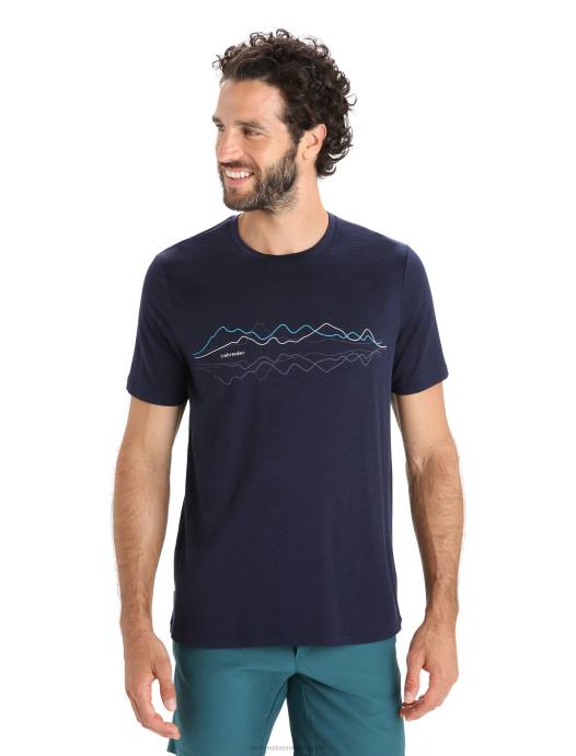 Icebreaker Heren merino tech lite ii T-shirt met korte mouwenmiddernacht marine XXNJ33 kleding