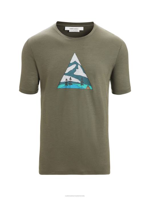 Icebreaker Heren merino tech lite ii camping T-shirt met korte mouwenladen XXNJ74 kleding