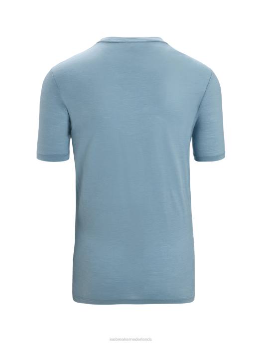 Icebreaker Heren merino tech lite ii t-shirt met korte mouwen aardeastraal blauw XXNJ90 kleding