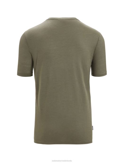 Icebreaker Heren merino tech lite ii t-shirt met korte mouwen aardeladen XXNJ91 kleding