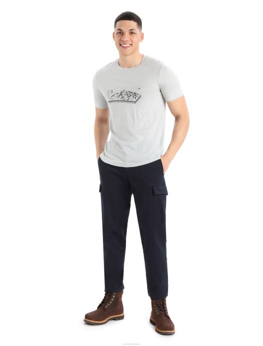 Icebreaker Heren merino tech lite ii t-shirt met korte mouwen alpen 3dether XXNJ432 kleding