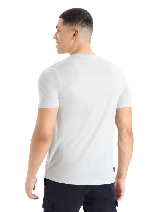 Icebreaker Heren merino tech lite ii t-shirt met korte mouwen alpen 3dether XXNJ432 kleding