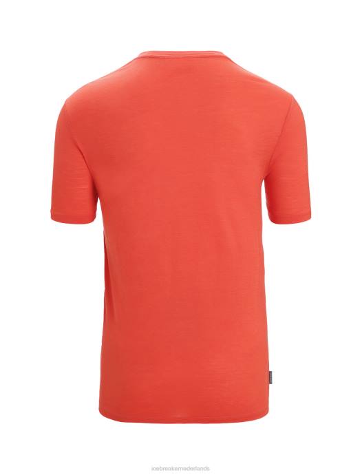 Icebreaker Heren merino tech lite ii t-shirt met korte mouwen natuur sprintlevendige aarde XXNJ56 kleding