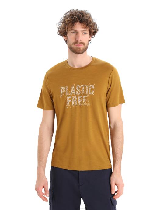Icebreaker Heren merino tech lite ii t-shirt met korte mouwen plasticvrijkruidnagel XXNJ421 kleding
