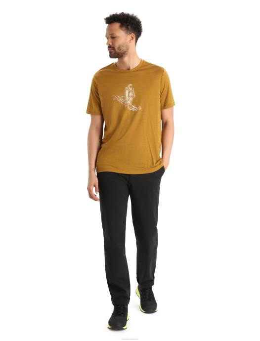 Icebreaker Heren merino tech lite ii t-shirt met korte mouwen skiën yetikruidnagel XXNJ363 kleding