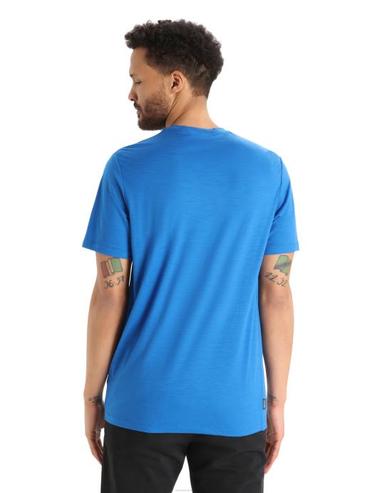 Icebreaker Heren merino tech lite ii t-shirt met korte mouwen skiën yetilazuriet XXNJ364 kleding