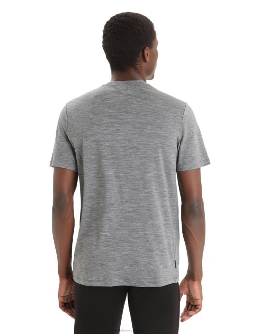 Icebreaker Heren merino tech lite ii t-shirt met korte mouwen spring glowgritsteen heide XXNJ46 kleding