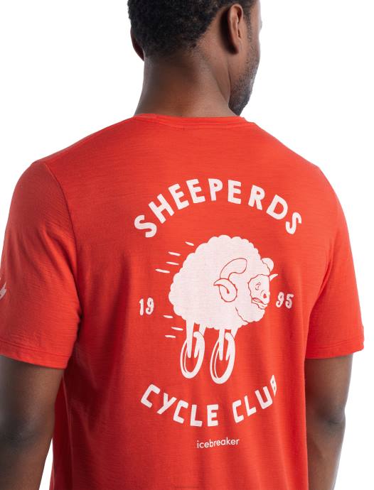 Icebreaker Heren merino tech lite ii t-shirt met korte mouwen van sheeperds cycle clublava XXNJ480 kleding