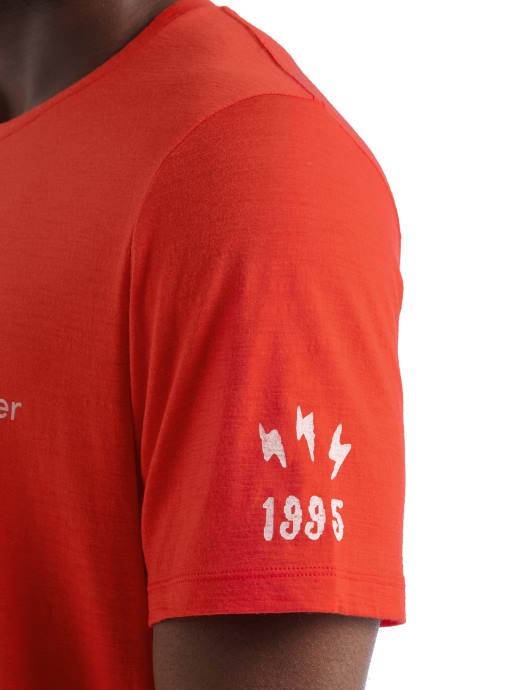 Icebreaker Heren merino tech lite ii t-shirt met korte mouwen van sheeperds cycle clublava XXNJ480 kleding