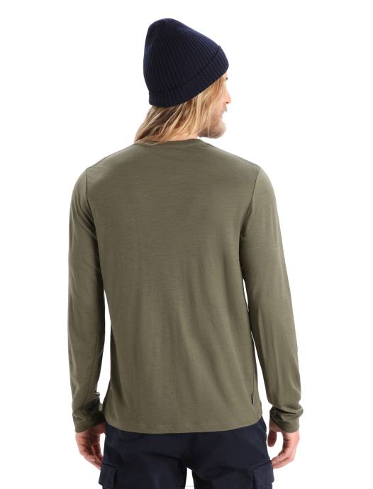 Icebreaker Heren merino tech lite ii t-shirt met lange mouwen skiën yetiladen XXNJ343 kleding