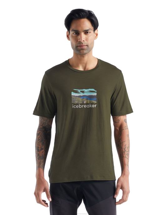 Icebreaker Heren merino tech lite ii trailhead T-shirt met korte mouwenladen XXNJ473 kleding