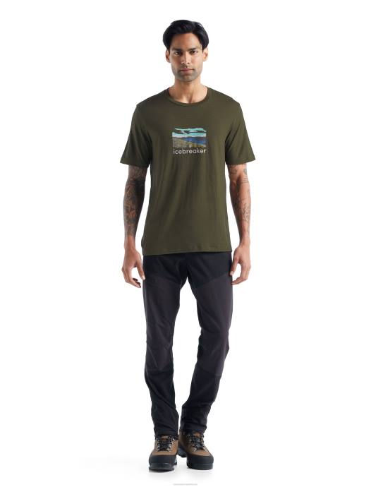 Icebreaker Heren merino tech lite ii trailhead T-shirt met korte mouwenladen XXNJ473 kleding