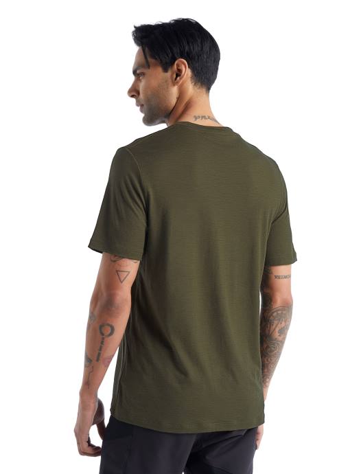 Icebreaker Heren merino tech lite ii trailhead T-shirt met korte mouwenladen XXNJ473 kleding