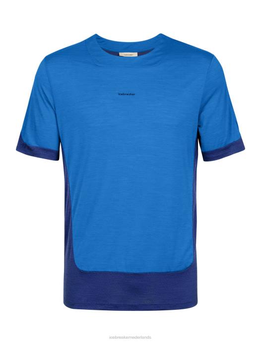 Icebreaker Heren zoneknit merino t-shirt met korte mouwenlazuriet/koninklijke marine XXNJ401 kleding