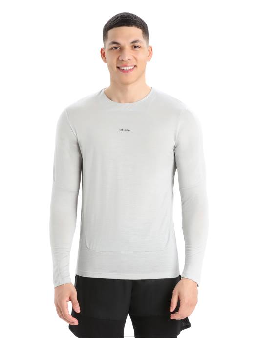 Icebreaker Heren zoneknit merino t-shirt met lange mouwenether XXNJ438 kleding