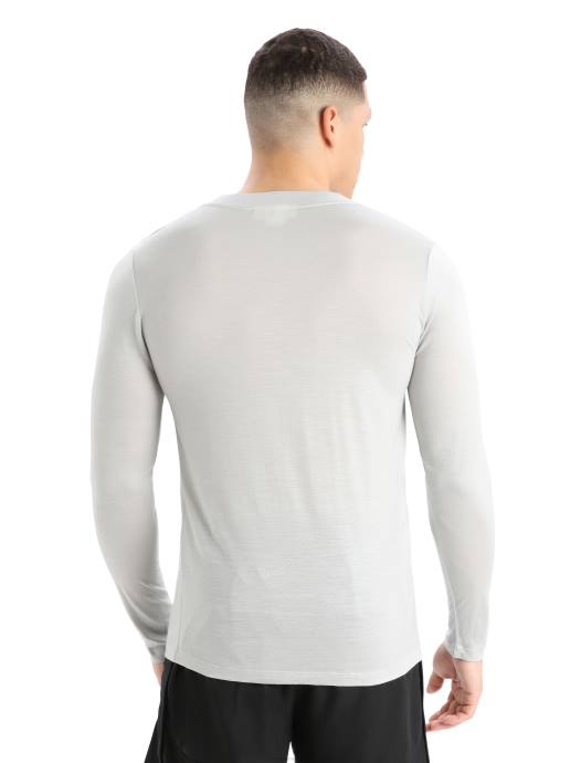 Icebreaker Heren zoneknit merino t-shirt met lange mouwenether XXNJ438 kleding