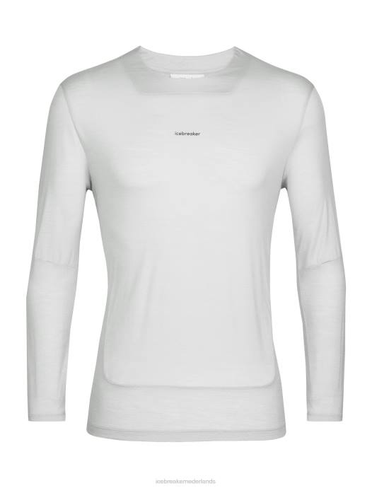 Icebreaker Heren zoneknit merino t-shirt met lange mouwenether XXNJ438 kleding