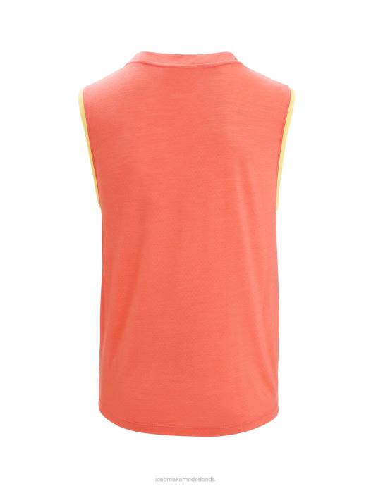 Icebreaker Heren zoneknit merino tank geodetischzomer/levendige aarde XXNJ68 kleding