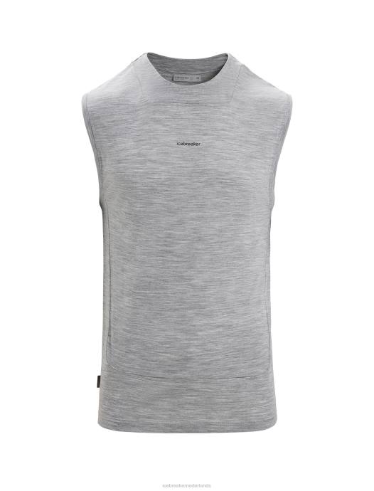 Icebreaker Heren zoneknit merino tanktopmetro heide XXNJ13 kleding