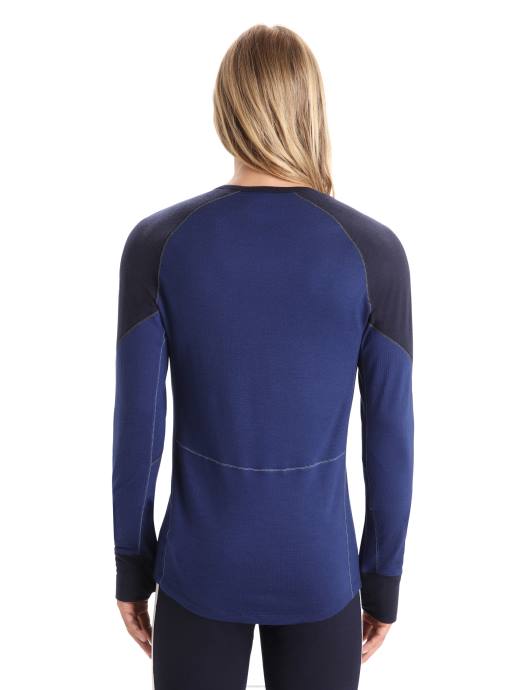 Icebreaker Heren bodyfitzone merino 260 zone lange mouw crewe thermische topmiddernacht marine/koninklijke marine XXNJ436 kleding