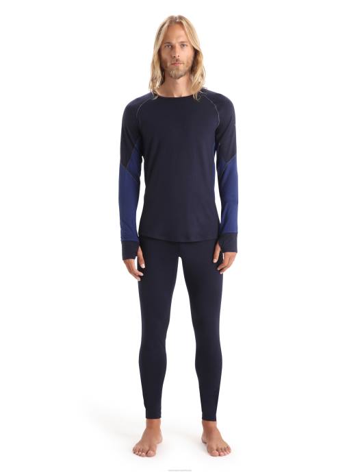 Icebreaker Heren bodyfitzone merino 260 zone lange mouw crewe thermische topmiddernacht marine/koninklijke marine XXNJ436 kleding