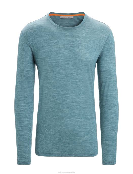 Icebreaker Heren merino sphere ii T-shirt met lange mouwengroene glorie heide XXNJ188 kleding