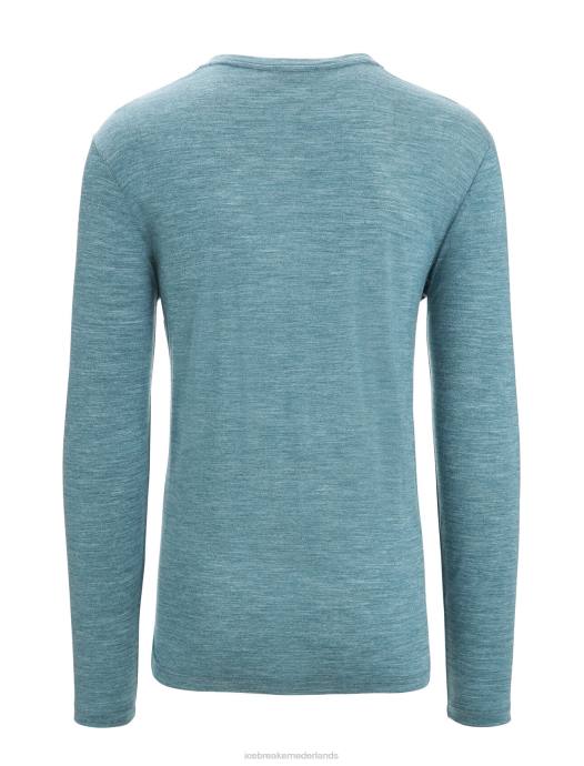 Icebreaker Heren merino sphere ii T-shirt met lange mouwengroene glorie heide XXNJ188 kleding