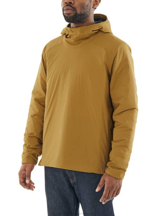 Icebreaker Heren merinoloft westernly pullover met lange mouwen en capuchonkerrie XXNJ497 kleding