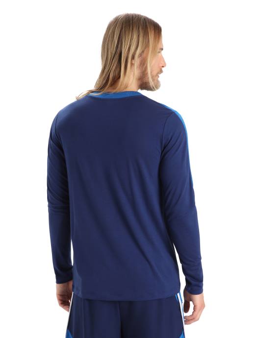 Icebreaker Heren zoneknit merino t-shirt met lange mouwenlazuriet/koninklijke marine XXNJ200 kleding