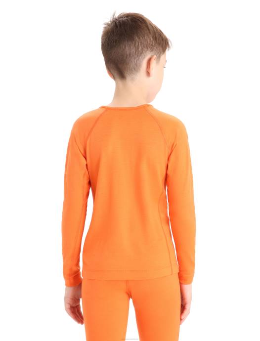 Icebreaker kinderen merino 200 oasis thermotop met lange mouwen en ronde halsflash XXNJ942 kleding