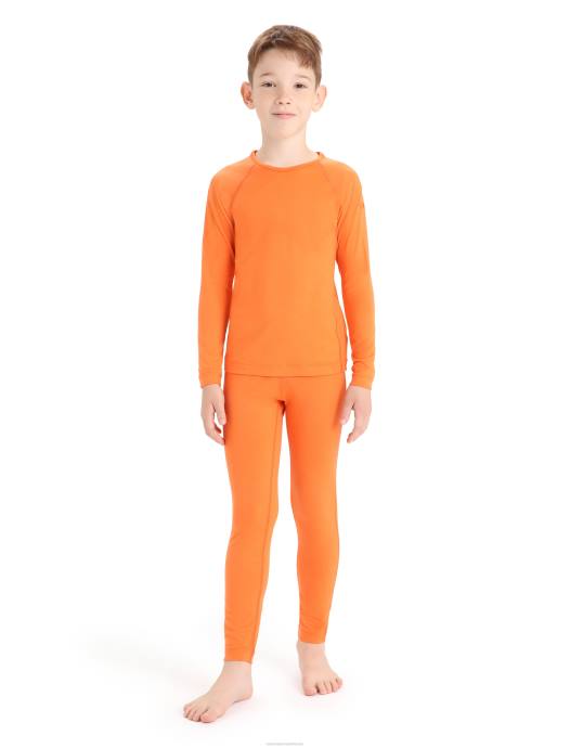 Icebreaker kinderen merino 200 oasis thermotop met lange mouwen en ronde halsflash XXNJ942 kleding