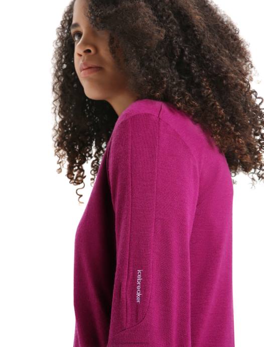 Icebreaker vrouwen merino quantum iii jack met rits en lange mouwenga bes XXNJ715 kleding