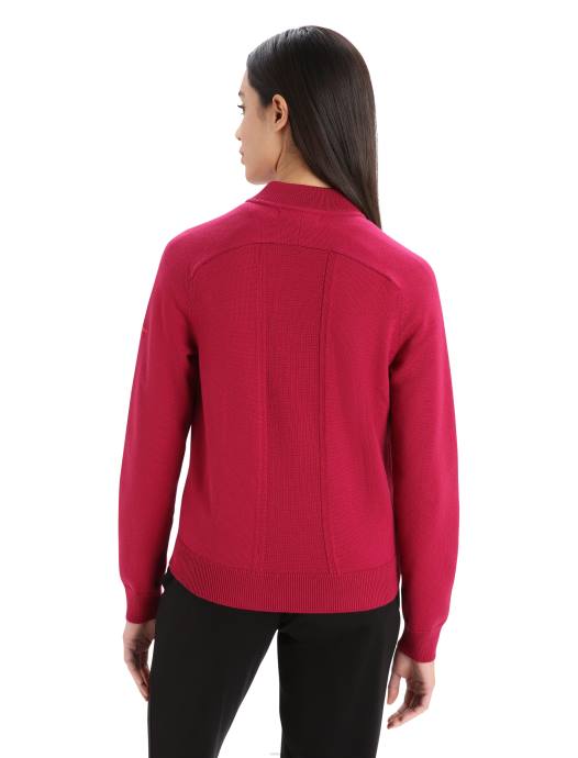 Icebreaker vrouwen city ​​label zoneknit merino geïsoleerde gebreide bomberkers XXNJ879 kleding