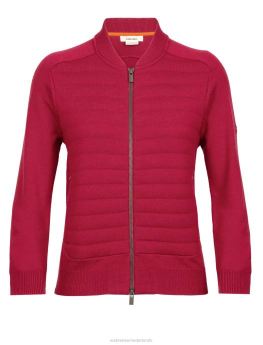 Icebreaker vrouwen city ​​label zoneknit merino geïsoleerde gebreide bomberkers XXNJ879 kleding